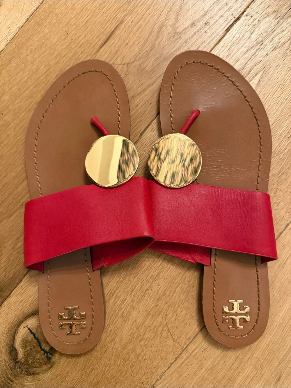 Tory Burch Patos Disc Sandal Red